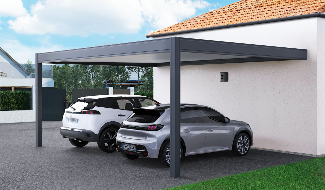 Carport adossé Amexso King size